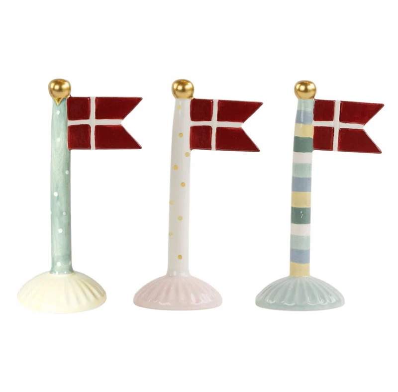 Keramik-Fähnchen – Mix H 14 cm