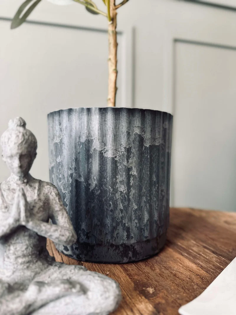 Pflanztöpfe im Beton-Look - Set mit 2 Stück